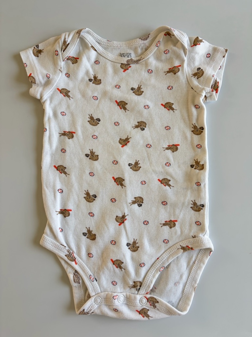 Bundle of Carter’s Baby Boy Onesies Size 9 Months Bodysuits Baseball Stripes - Picture 6 of 16